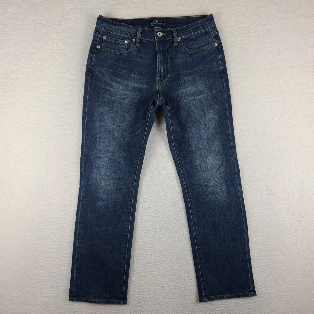 Lucky Brand Jeans Mens 32x30 Blue 410 Athletic Fit Dark Wash Denim *